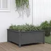 vidaXL Jardinière gris 82,5x82,5x39 cm bois massif de pin