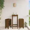vidaXL Tabourets 2 pcs marron miel 40x36x75 cm bois massif de pin
