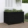vidaXL Lit surélevé de jardin noir 119,5x82,5x78 cm bois de pin massif