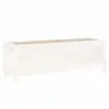 vidaXL Lit surélevé de jardin blanc 119,5x40x39 cm bois de pin massif