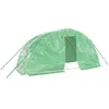 vidaXL Serre avec cadre en acier vert 10 m² 5x2x2,3 m