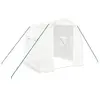 vidaXL Serre avec cadre en acier blanc 4 m² 2x2x2 m