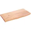 vidaXL Étagère murale marron clair 60x30x2 cm bois chêne massif traité
