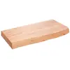 vidaXL Étagère murale marron clair bois chêne massif traité