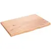 vidaXL Étagère murale marron clair 60x40x2 cm bois chêne massif traité