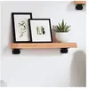vidaXL Étagère murale marron clair 40x10x4 cm bois chêne massif traité