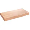 vidaXL Étagère murale marron clair 40x20x4 cm bois chêne massif traité