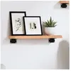 vidaXL Étagère murale marron clair 40x10x2 cm bois chêne massif traité