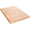 vidaXL Étagère murale marron clair bois chêne massif traité