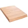 vidaXL Étagère murale marron clair bois chêne massif traité