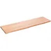 vidaXL Étagère murale marron clair 100x30x2cm bois chêne massif traité