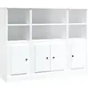 vidaXL Buffets 3 pcs blanc bois d'ingénierie