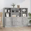 vidaXL Buffets 3 pcs gris béton bois d'ingénierie