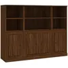 vidaXL Buffets 3 pcs chêne marron bois d'ingénierie
