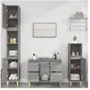 vidaXL Ensemble de meubles de salle de bain 3 pcs Sonoma gris