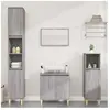vidaXL Ensemble de meubles de salle de bain 3 pcs Sonoma gris