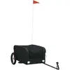 vidaXL Remorque de vélo noir 30 kg fer