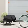 vidaXL Remorque de vélo noir 30 kg fer