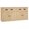 vidaXL Buffets 2 pcs chêne sonoma bois d'ingénierie