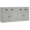 vidaXL Buffets 2 pcs sonoma gris bois d'ingénierie