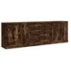 vidaXL Sideboards 3 pcs. Chêne fumé Bois composite