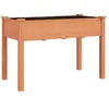 vidaXL Jardinière avec doublure marron 118x59x76 cm bois massif sapin