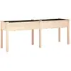 vidaXL Jardinière avec doublure 203x53x76 cm bois massif de sapin