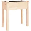vidaXL Jardinière avec doublure 71x37x76 cm bois massif de sapin