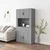 VIDAXL Buffet haut - Sonoma gris