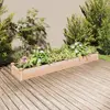 vidaXL Lit surélevé de jardin doublure 240x45x25 cm bois massif sapin