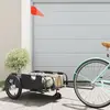 vidaXL Remorque de vélo noir tissu oxford et fer