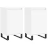 vidaXL Buffets 2 pcs blanc 40x35x70 cm bois d’ingénierie