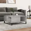vidaXL Table basse sonoma gris 80x80x36,5 cm bois d'ingénierie