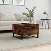 vidaXL Vidaxl Table Basse Chêne Fumé 55x55x36,5 Cm Bois D'ingénierie