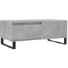 vidaXL Table basse gris béton 90x50x36,5 cm Bois composite