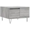 vidaXL Table basse sonoma gris 55x55x36,5 cm bois d'ingénierie