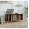 vidaXL Armoire à disques chêne fumé 100x38x48 cm bois d'ingénierie