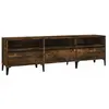 vidaXL Meuble TV chêne fumé 150x30x44,5 cm bois d'ingénierie