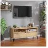 vidaXL Meuble TV chêne sonoma 100x34,5x44,5 cm bois d'ingénierie