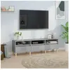 vidaXL Meuble TV gris béton 150x30x44,5 cm bois d'ingénierie