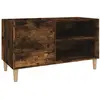 vidaXL Armoire à disques chêne fumé 84,5x38x48 cm bois d'ingénierie