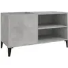 vidaXL Armoire à disques gris béton 84,5x38x48 cm bois d'ingénierie