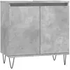 vidaXL Armoire de bain gris béton 58x33x60 cm bois d'ingénierie