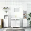 vidaXL Armoire de bain blanc brillant 58x33x60 cm bois d'ingénierie