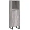 vidaXL Armoire salle de bain sonoma gris 30x30x100 cm