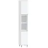 vidaXL Armoire de salle de bain blanc 30x30x190 cm bois d'ingénierie