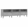 vidaXL Meuble TV gris béton 150x30x44,5 cm bois d'ingénierie