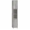 vidaXL Armoire de bain sonoma gris 30x30x190 cm bois d'ingénierie