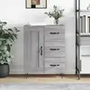 vidaXL Buffet sonoma gris 69,5x34x90 cm bois d'ingénierie