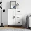 vidaXL Buffet blanc 69,5x34x90 cm bois d'ingénierie